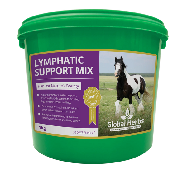 Global Herbs Lymphatic Support Mix | Horse Circulation & Fluid Balance Supplement