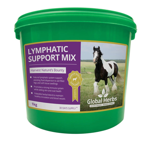 Global Herbs Lymphatic Support Mix | Horse Circulation & Fluid Balance Supplement