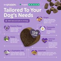 Pupps Calming Treats | Natural Dog Anxiety & Relaxation Treats