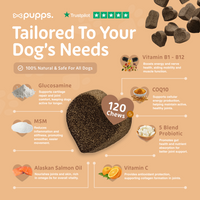 Pupps Hip & Joint Treats | Natural Joint Support for Dogs
