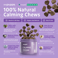 Pupps Calming Treats | Natural Dog Anxiety & Relaxation Treats